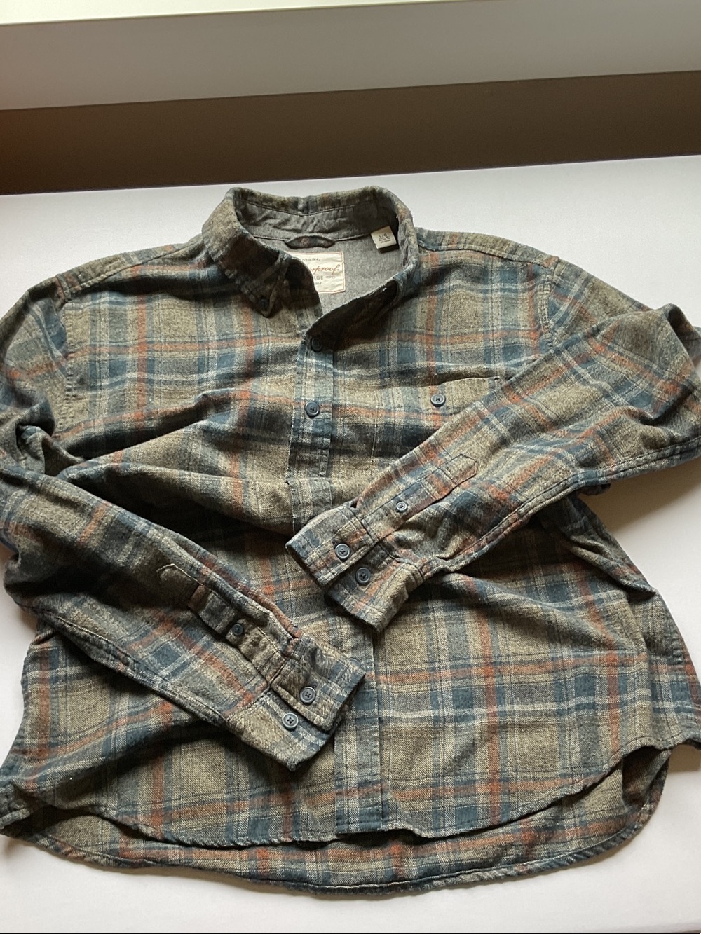 Weatherproof Men's Plaid Button-Down Shirt - Tan, Blue, Brown